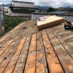 防水紙を撤去しました